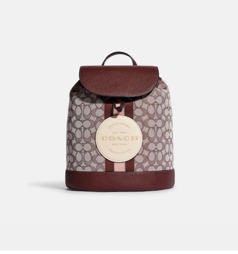 Coach Dempsey Drawstring Backpack In Signature Jacquard