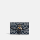 Coach Kleo Wallet In Signature Canvas