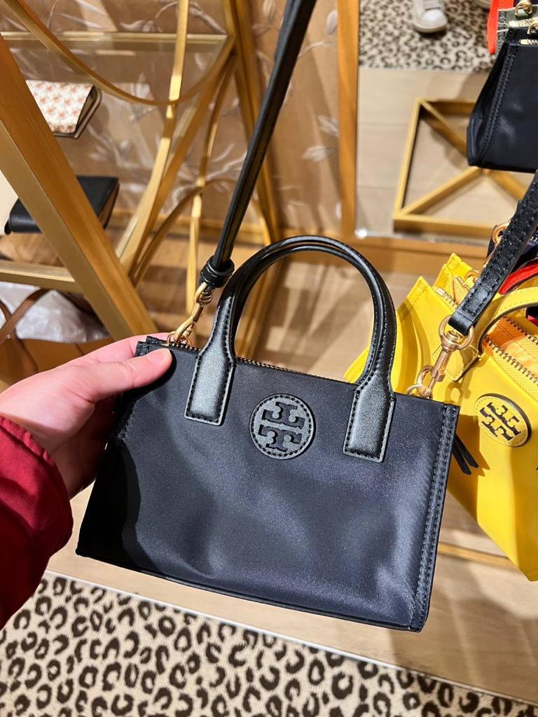 TORY BURCH ELLA NYLON MINI TOTE BAG