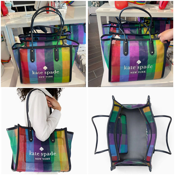 Kate spade ella extra large rainbow tote bag