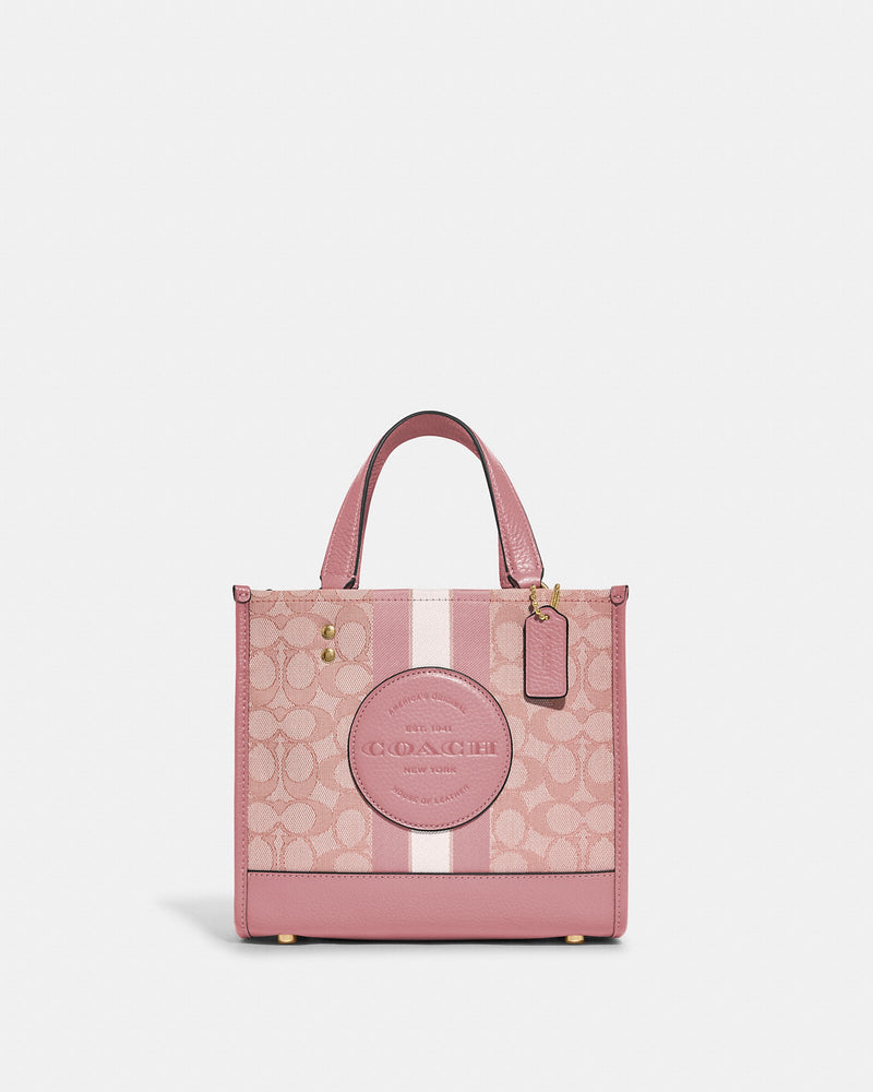 COACH Dempsey Tote In Signature Jacquard  With Stripe And Coach Patch