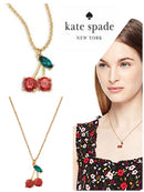 Kate Spade Crystal Cherry Necklace