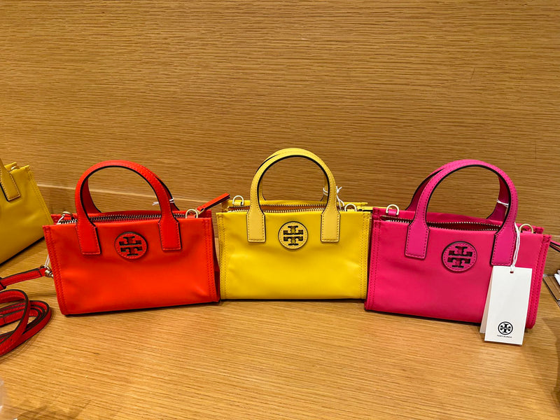 TORY BURCH ELLA NYLON MINI TOTE BAG