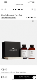 Coach Product Care Set