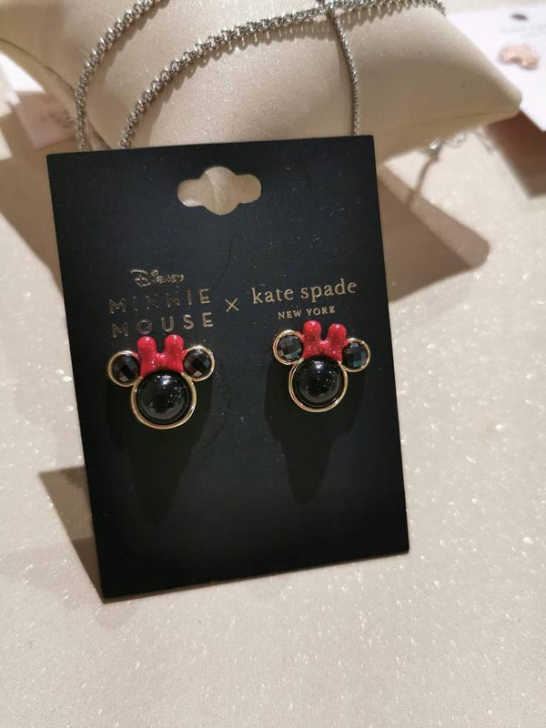 KATE SPADE X MINNIE MOUSE EARRING 迪士尼限量款米妮耳針式耳環