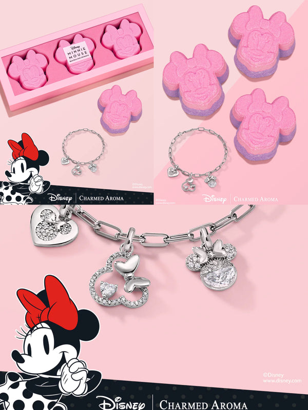 Charmed Aroma Disney® Minnie / Micky Mouse Bath Bomb Set - Minnie / Micky Mouse Charm Bracelet 迪士尼米妮/米奇沐浴炸彈-手鏈系列