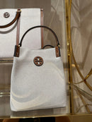 TORY BURCH BLAKE CANVAS BUCKET BAG