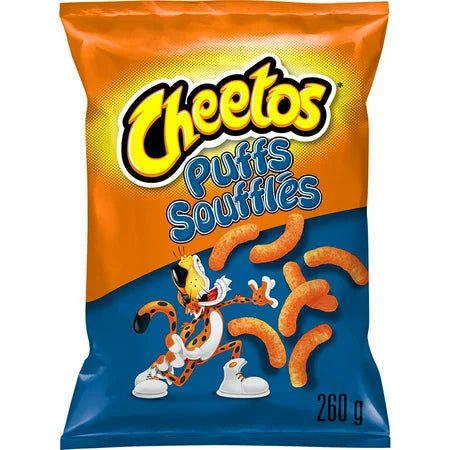 Cheetos Puffs or Crunchy Cheese Flavoured Snacks