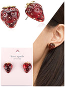Kate Spade Strawberry Girly Cute Stud Earrings