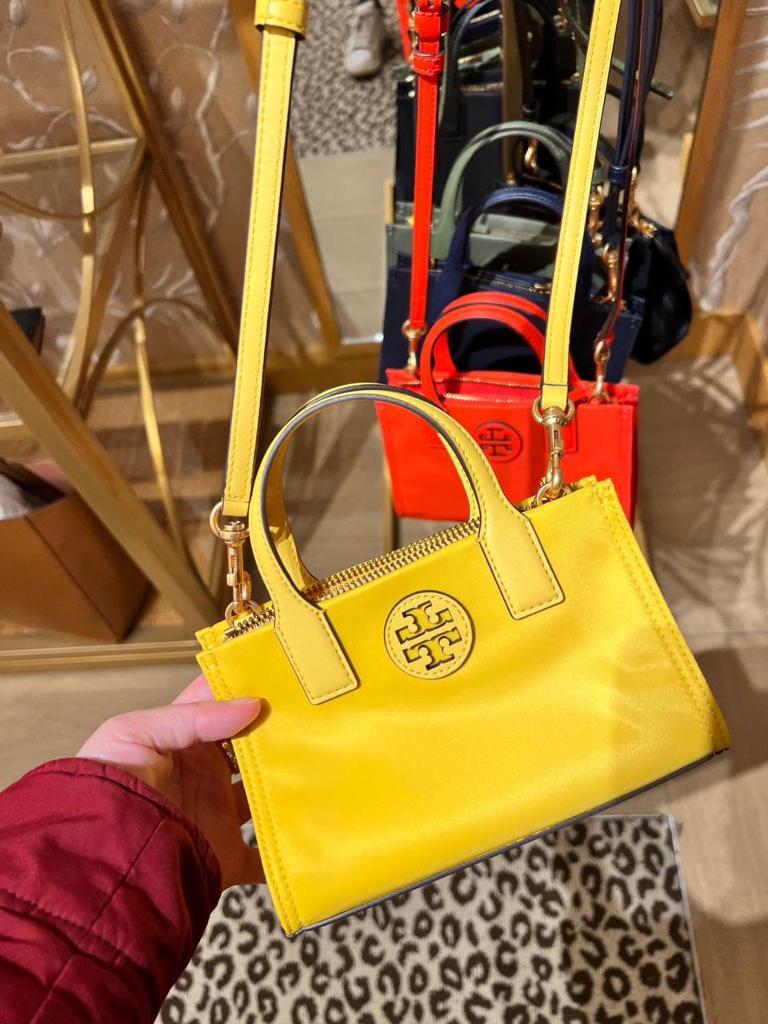 TORY BURCH ELLA NYLON MINI TOTE BAG