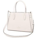 Kate Spade Lucia Medium Crossbody Leather Satchel in Parchment (White)
