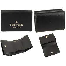 Kate Spade Staci Micro Tri Fold Wallet (Black)