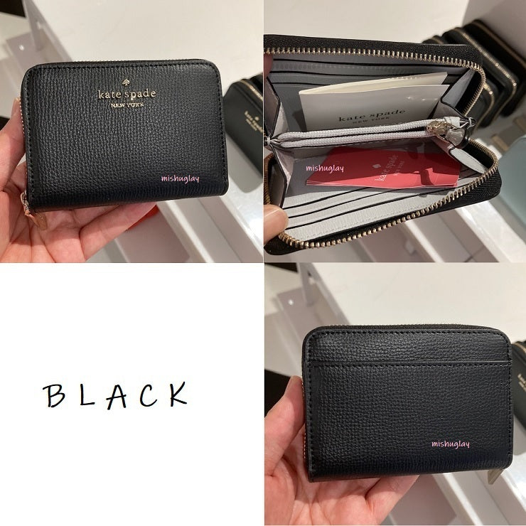 Kate Spade Darcy Small Zip Card Case (Black)