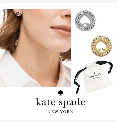 Kate Spade Spot The Spade Pave Halo Spade Studs