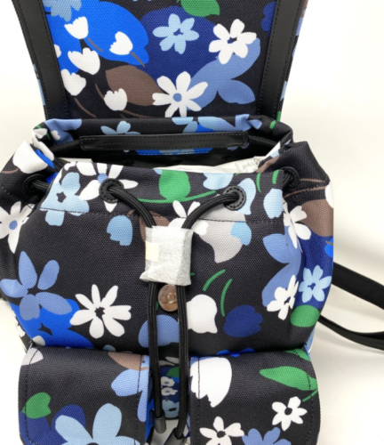 Kate Spade Flap Large Backpack Carley Bloom Blue Floral